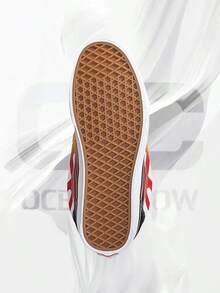 Vans Knu Skool Flame– Men's Lifestyle Sneakers – Shoes For Man -Vintage-Spring & Summer-Inspired Running Shoes, Shock-Absorbing Comfort, Gym To Streetwear Casual Wear-Mother's Day Gifts-Father's Day Gift–VN000EE6Y09 - 黑/紅/白 - 查看 5