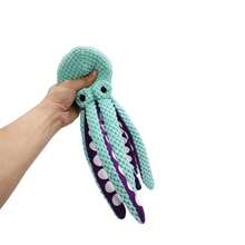 Octopus Dog Plush Toy Sound Interactive Boredom Relief Companion Pet Large Dog Anti-Demolition Home - Random Color Pineapple Velvet Octopus - View 4