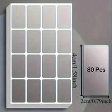 320/160pcs Waterproof PET Self-Adhesive Labels, Multi-Purpose Removable Chalkboard Labels Suitable For Containers, Jars, Kitchen Storage, Jewelry Display And Packaging - Multicolor - View 8