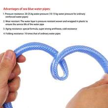 1 Set/Sturdy And Durable PVC Water Pipe, Long Pole Water Gun, Nozzle, Scratch Resistant And Wear-Resistant, Waterproof, Household Water Pipe, Balcony, Car Wash, Watering, Garden, Lawn, Yard, Sprinkler, Suitable For 4 Seasons - B - View 5