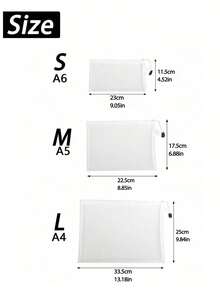 12pcs Mesh Zipper Bags, PVC Mesh Zipper Pouches, Waterproof Plastic Mesh Zipper Envelopes, File Folders, Multi-Purpose Mesh Organizer Bags, Transparent Document Storage Bags, Back To School, Zipper File Bags, Puzzle Toy Sorting Bags, Pencil Cases, File Folders, Office Stationery Storage Bags, Gift Bags - Multicolor - View 10