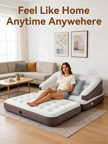 Ghế sofa giường bơm hơi 4 trong 1, thích hợp cho phòng khách, nhà ở, sân sau, vườn, cắm trại, du lịch biển và các bữa tiệc. Sofa gấp gọn di động, thích hợp cho mùa cưới, đám cưới ngoài trời, lễ hội, lễ hội bia, làm quà tặng. - Nhiều màu - Xem 2