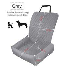 防水旅行车载宠物垫，适用于小型和中型犬猫，便携式宠物车载床，带安全扣的前排座椅宠物包，防刮防滑可水洗宠物车载座椅套，户外旅行狗狗车载包 - 畅销款 - 彩色 - 查看 4