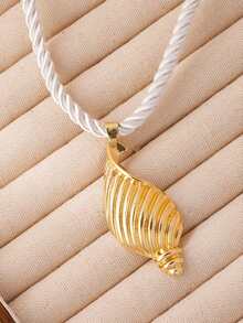 1pc Exaggerated Ocean Style Starfish Necklace - Conch - View 1