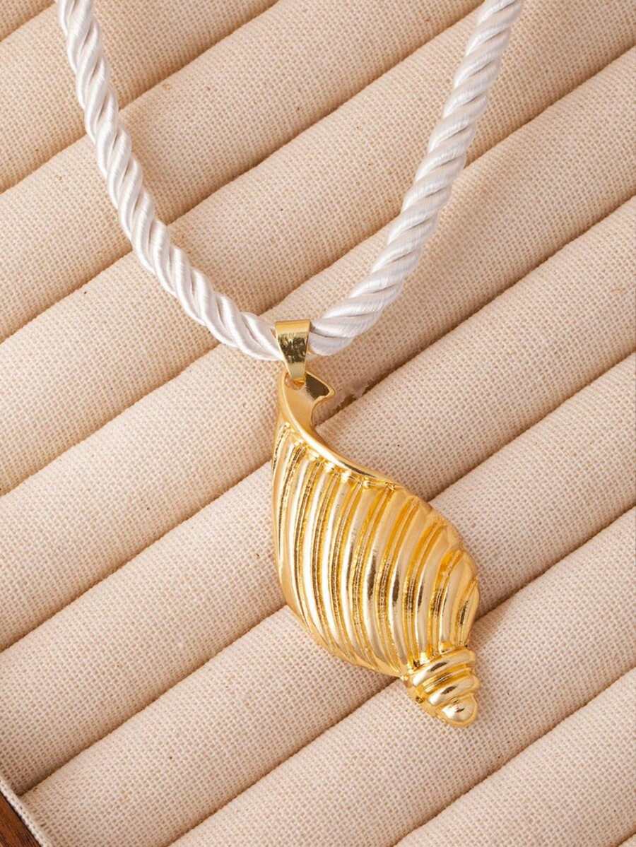 1pc Exaggerated Ocean Style Starfish Necklace - Conch - View 1