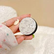 蝴蝶结图案圆形3D手机支架，一体式可折叠伸缩手机支架 - 彩色 - 查看 8