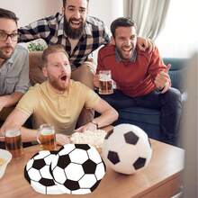 20/40/60/100PCS Soccer Party Supplies Soccer Football Paper Napkins Black And White Design- Soccer Napkins For Soccer Fans Football Napkin Disposable Football Party Napkin Sports Ball Napkin Football Dinner, Suitable For Sports Party Supplies - View 5