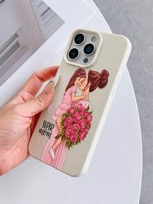 1个乳白色皮革纹理防震全包覆TPU软手机壳，母亲节元素UV印刷“MAMA”手捧鲜花图案，适用于 7/8/7 Plus/8 Plus/X/XS/XR/XS Max/11/11 Pro/11 Pro Max/12/12 Pro/12 Pro Max/12 Mini/13/13 Pro/13 Pro Max/13 Mini/14/14 Pro/14 Pro Max/14 Plus/15/15 Pro/15 Pro Max/15 Plus/16/16 Pro/16 Pro Max/16 Plus/17/17 Pro/17 Pro Max/Air - 彩色 - 查看 4