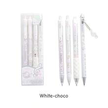 Bộ 4 bút bi mực gel vị dâu sô cô la, ngòi 0.5mm, mực đen khô nhanh, gồm 1 bút có mùi sô cô la và 1 bút có thể tẩy, món quà lý tưởng cho bé gái và học sinh nhân dịp năm học mới. - bút gel - Xem 14