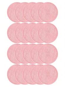 5/10/20片装可重复使用卸妆棉，温和亲肤，快速卸妆，适合所有肤质 - 淺粉色 - 查看 6