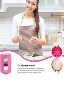 1个鸡蛋分离器/切蛋器，方便的早餐和晚餐用品，派对必备品 - 彩色 - 查看 6