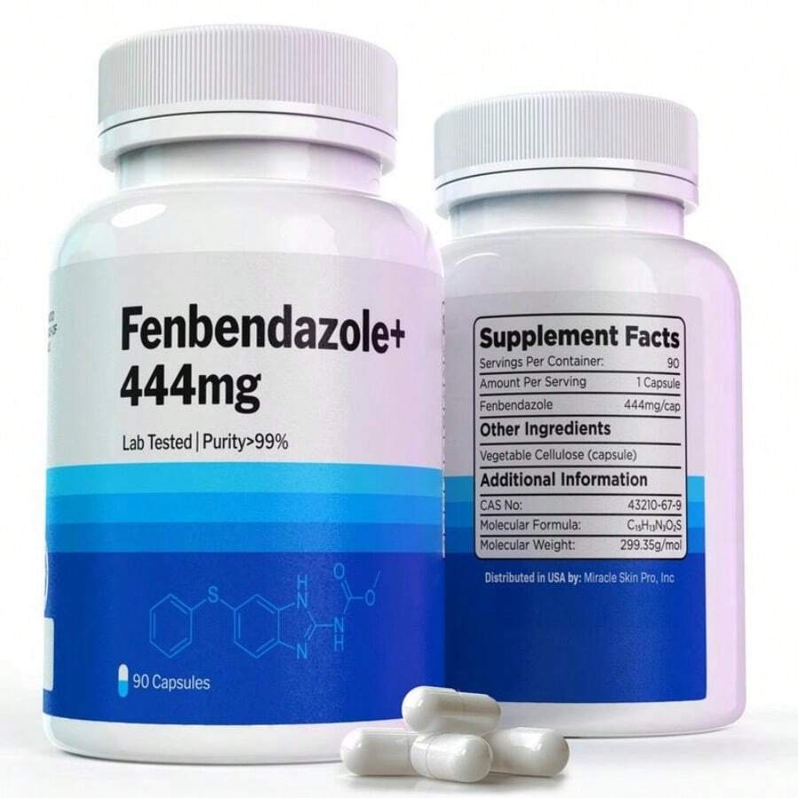 Fenben 444mg Complex Capsules | High Purity Supplement Formula | Non-GMO Gluten Free Lab Tested | Dietary Supplement | 90 Count - 1 瓶 - 查看 1