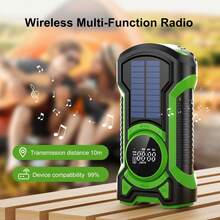 Weather Emergency Radio NOAA Weather Alert, SOS Alarm, 3 Lighting Modes, Hand-Crank Portable Radio Suitable For Home Disaster And Outdoor Adventure - View 5