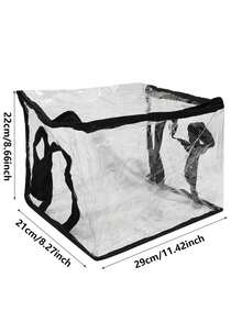 Foldable Book Box, Suitable For Student Dorm And Classroom, Book Storage Box, Transparent Waterproof Home Book Organizer - Multicolor - View 16