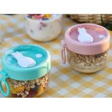 Cốc đựng salad, cốc yến mạch có nắp và thìa, cốc ăn sáng, hộp đựng sữa chua và ngũ cốc, cốc sữa, cốc trà sữa. - Nhiều màu - Xem 3