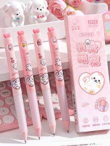 1支可爱旋转笔，0.5mm黑色墨水顺滑书写凝胶笔，卡哇伊卡通兔子、猫、狗图案，360°旋转笔尖，速干凝胶墨水，适合女性、女孩、男孩、男性，办公、学习等场合使用。 - 預設 - 查看 11