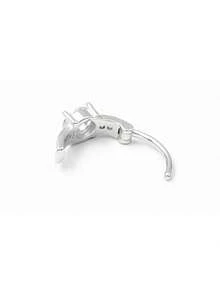 1pc S925 Sterling Silver Classic Diamond Cubic Zirconia Round Navel Piercing, Length 6mm/8mm/10mm/12mm, Fashionable Belly Button Jewelry, Daily Accessory Gift For Girlfriend/Sister - Navel Nails - View 6