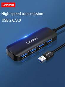 Bộ chia USB Lenovo Hub tích hợp chip chất lượng cao, trọng lượng nhẹ và dễ mang theo, được làm từ chất liệu ABS, có bề mặt đen mờ bóng và kiểu dáng thời trang. Nó hỗ trợ sử dụng đồng thời 4 thiết bị USB, dễ dàng kết nối ổ đĩa USB, ổ cứng, chuột, bàn phím và các thiết bị khác. Tương thích với nhiều hệ thống và hoạt động theo kiểu cắm là chạy. - Xem 1