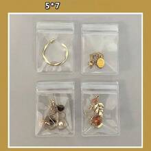 PVC Transparent Jewelry Storage Bag, High-Quality Thickened Self-Sealing Bag Suitable For Jewelry And Earrings, Anti-Oxidation - Multicolor - View 2