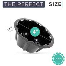 O'Creme Bakeable Plastic Mini Cake Pan - Baking Pan With Non-Stick Silicone - Reusable Mold For Baking And Much More - 25 QTY Pack - 黑色 - 查看 3