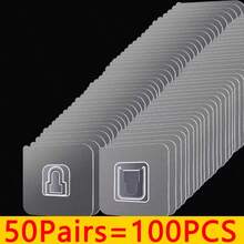 1-50对双面自粘墙钩，强力粘性，透明无痕，适用于厨房卧室墙面收纳 - 彩色 - 查看 16