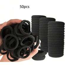 100条时尚简约高弹加厚发圈，适合日常使用和送礼。可用作发圈、马尾辫发带、头带和运动头带。适合女性和女孩，完美固定长发。也适合青少年。| 时尚发圈系列 | 耐用发圈 - 髮圈 - 查看 6