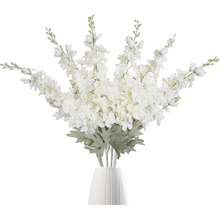 1PC Artificial Silk Flower - Swallow Grass, Simulated Bouquet, Suitable For Home, Dining Room, Living Room, Outdoor Garden Decoration, Used For Wedding, Family Garden And Party Decoration, Artificial Flower, Wedding Flowers, Bridal Bouquet, Wedding Supplies, Wedding Decoration, Decorative Flowers, Spring Decoration - White - View 1