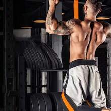 Heavy Duty Adjustable Pull Up Assistance Bands Training Set UK - Orange and Black - View 2