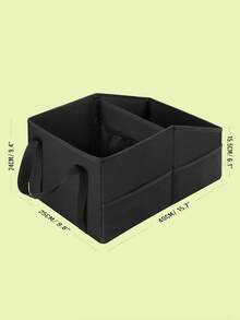 Car Storage Bag - Front/Rear Seat Or Floor Car Organizer Bag, With Compartments, Handles And Multiple Mesh Pockets Car Storage Box - A - View 2