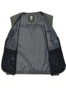 1pc Men's Utility Vest Jacket, Outdoor Plus Size Casual Vests With Multiple Pockets, Spring/Autumn/Summer Sports - Army Green - View 4