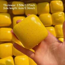 1pc Super Soft Butter Toast Squeeze Toy, Stress Relief Perfect Gift For Birthday, Holiday, Christmas, Halloween - Multicolor - View 3