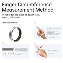 IP68 Waterproof Smart Ring, Minimalist Design, Sports Mode, Pedometer, Rose Gold Color, Phone Control, Unisex, Gift, Narrow Style - Gold - View 10