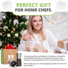 Salt & Pepper Grinder Set - 2X Premium Quality Ceramic Grinders - Easy To Fill & Use - Season To Perfection With Adjustable Coarseness - Large Capacity - Refill Less Often - 1 - View 8