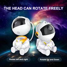 Astronaut Hugging Moon For Galaxy Night Light With 8 Modes, Remote Control & 360° Rotation - USB Powered LED Star Projector For Bedroom Decor, Game Room, Home Theater Ceiling - Perfect For Christmas & Halloween - Star - View 4