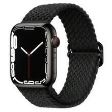 Woven Nylon Watch Strap For Apple Watch Band 44mm 40mm 45mm 49mm 41mm 38mm 46mm Sliding Buckle Type I_Watch Series SE 7 3 6 8 9 11 10 Ultra 2 Lightweight Replacement Strap - Multicolor - View 17
