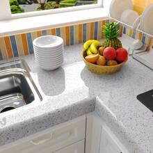 White Glossy Marble Contact Paper Self Adhesive Countertop Film Waterproof Peel And Stick Wallpaper For Kitchen Bathroom Cabinets Countertops Easy Clean Removable - 1 - 查看 3