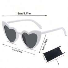 12 piezas de gafas con forma de corazón de moda, gafas decorativas con forma de corazón lindas e interesantes, adecuadas para hombres y mujeres, apropiadas para bodas, fiestas, bailes, Navidad - A - Ver 8