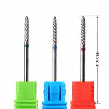 1件套硬质合金美甲钻头 美甲电动钻机锉刀 美甲工具 角质层去除器 磨头 - 彩色 - 查看 2