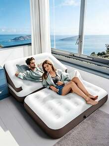 Ghế sofa giường bơm hơi 4 trong 1, thích hợp cho phòng khách, nhà ở, sân sau, vườn, cắm trại, du lịch biển và các bữa tiệc. Sofa gấp gọn di động, thích hợp cho mùa cưới, đám cưới ngoài trời, lễ hội, lễ hội bia, làm quà tặng. - Nhiều màu - Xem 3