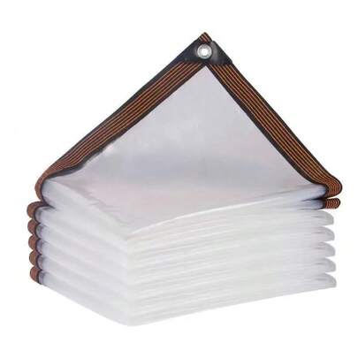 1pc Waterproof Transparent Plastic Rain Cover - Durable UV-Resistant Dustproof Canopy Suitable For Garden, Balcony, Greenhouse - Waterproof Plastic Sunshade Cloth For Succulents, Flowers, Pet Houses