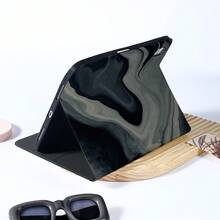 1 chiếc ốp lưng máy tính bảng kiểu sách nghệ thuật xoáy màu đen xám bảo vệ máy tính bảng, tương thích với iPad Air 6/5/4 & 10 (10.9 inch) - Tương thích với iPad Pro 2024, Air M3/A16 2025, tương thích với Samsung Galaxy Tab S9 FE/S8 Plus/S7/S10 - Lý tưởng cho công việc, du lịch và thư giãn tại nhà, tương thích với Samsung Pad, tương thích với Pad - Nhiều màu - Xem 5