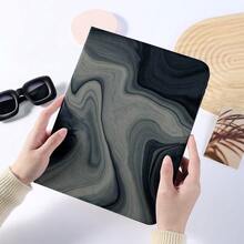 1 chiếc ốp lưng máy tính bảng kiểu sách nghệ thuật xoáy màu đen xám bảo vệ máy tính bảng, tương thích với iPad Air 6/5/4 & 10 (10.9 inch) - Tương thích với iPad Pro 2024, Air M3/A16 2025, tương thích với Samsung Galaxy Tab S9 FE/S8 Plus/S7/S10 - Lý tưởng cho công việc, du lịch và thư giãn tại nhà, tương thích với Samsung Pad, tương thích với Pad - Nhiều màu - Xem 8