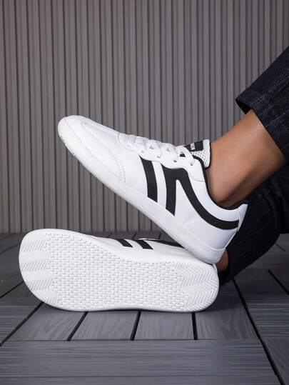 Unisex Casual Sneakers, Size 36-46, Striped Breathable Mesh Casual Shoes, Retro Flat Shoes, Versatile Casual Sneakers For Men/Women