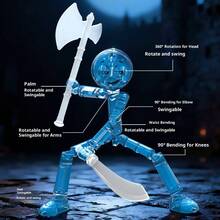 1个2026火柴棍拼图人偶，适合派对、生日、复活节、毕业礼物，完美之选。 - 彩色 - 查看 6