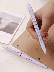 Customized Name Pen, Personalized Teacher Pen, Back To School Supplies, Customized Ballpoint Pen, Customizable Writing Pen, Suitable For Birthday Gift, Teacher's Day Gift, Anniversary Gift, Graduation Gift, Back To School Gift, Available In Multiple Colors, For Children, School, Students, Friends, Men, Women, Family, Business, Work, Office - Style a - View 7