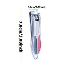 Folding Portable Classic Nail Clipper, Household Manicure Tool - Light Grey - View 2