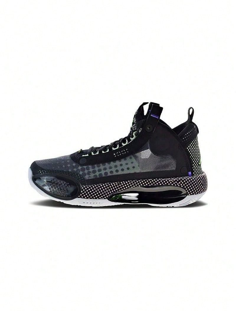 Jordan 34 Low Halftone Dots (GS) - negro - Ver 1