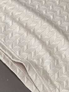 1 chiếc áo polo vải kaki có họa tiết, cổ bẻ - Màu Khaki - Xem 5