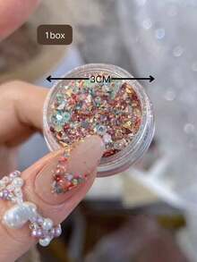 1 Box 2026 Original Nail Art Materials, Chinese Style New Year Sequins, Dunhuang Flying Apsaras Nail Glitter, Niche, Nail Components, Accessories, Nail Supplies, Y2K - Multicolor - View 4