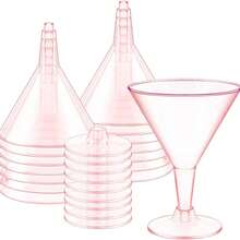 10pcs 6.3oz Reusable Plastic Martini Cups, Suitable For Champagne Parties, Desserts, Catering, Weddings, Birthday Parties (Champagne Glasses, Wine Glasses, Plastic Cups, Cocktail Glasses, Birthday Cups) - View 16